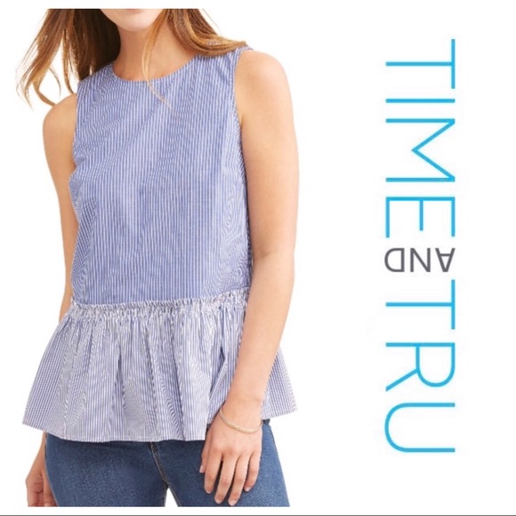 Time and Tru Tops - Time and Tru Peplum Top Size Small - J07